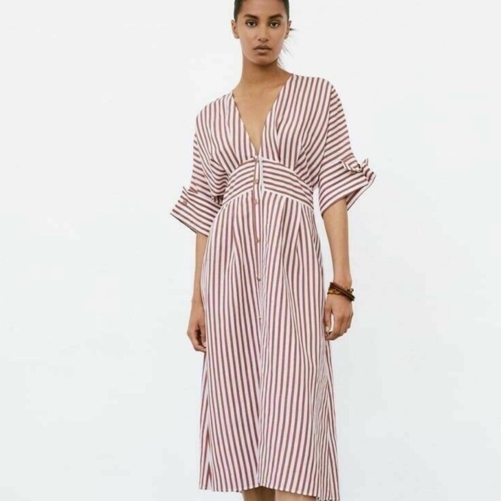 Zara striped dress